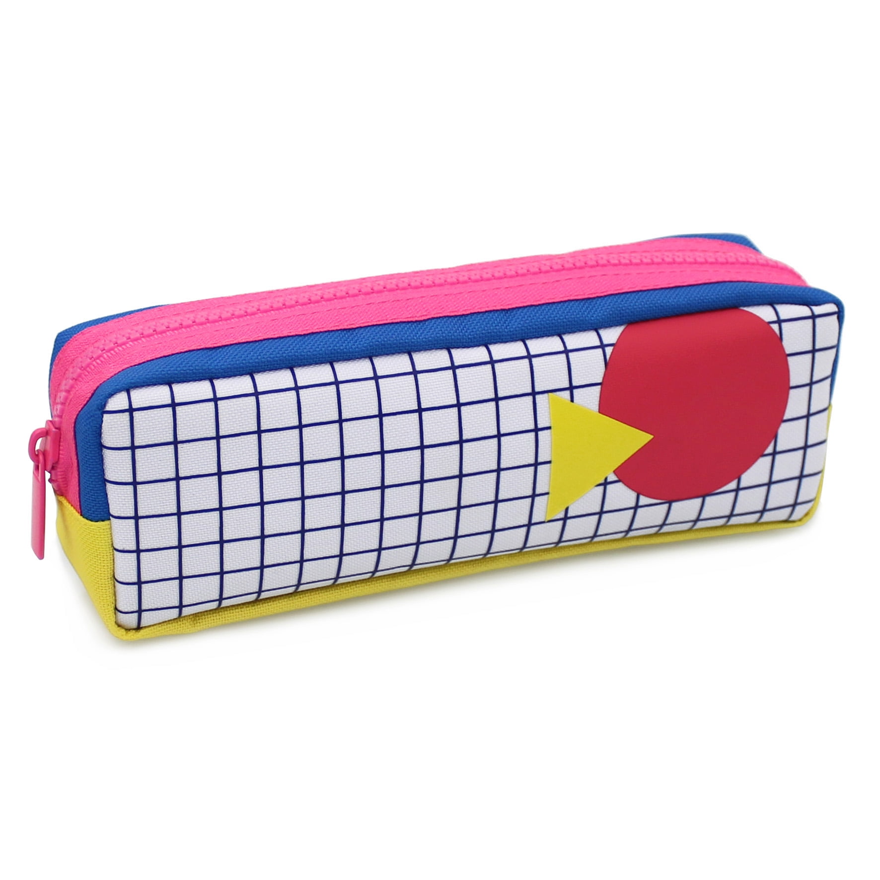 Pen + Gear Blue/Red Pencil Holder Pouch Zip-up Durable Polyester w