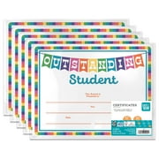 Pen+Gear Multicolor Paper Certificates, 8.5x 11, 67lb, 150 Certificates (30 per Pack), Unisex, New