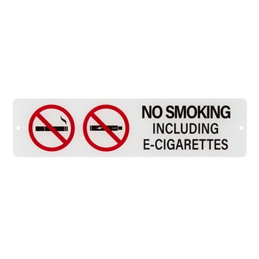 Pen+Gear NO SMOKING Sign,2×8 inches, Made of Acrylic, Suitatble for Public PLace