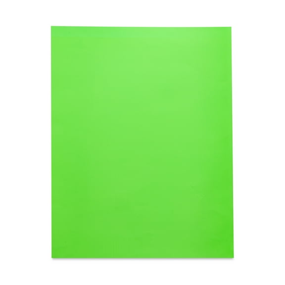Pen+Gear Neon Green Heavyweight Poster Board, 22 in x 28 in, 1 Sheet