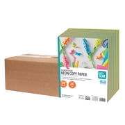 Pen+Gear Assorted Neon Copy Paper, 8.5" x 11", 24 lb, 10 Packs 1000 Sheets