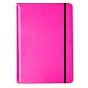 Pen+Gear Neon Pink Leatherette Teen Journal, 6" x 8.25", 160 Lined Paper Pages