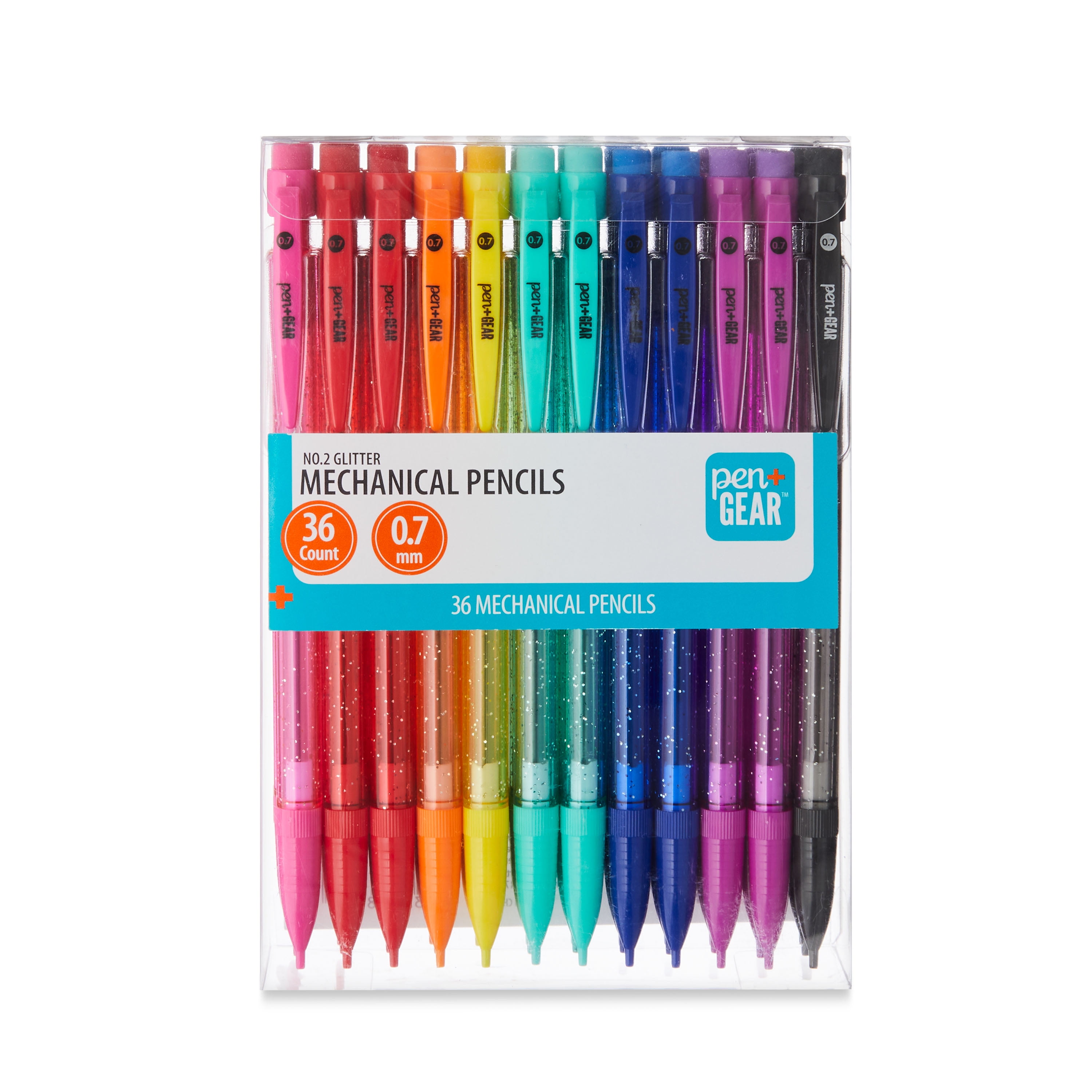 Pen+Gear No. 2 Glitter Mechanical Pencils, 0.7mm, 36 Count