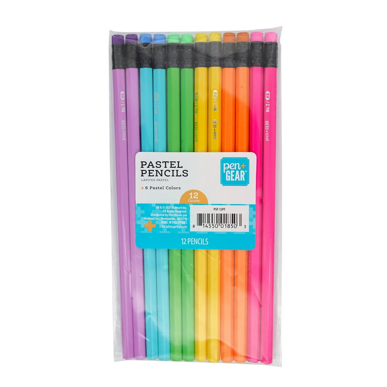 General Pencil 4400-12A General's - Lápices de tiza pastel, 12 colores,  multicolor, 7 x 1/4 x 1/4 pulgadas