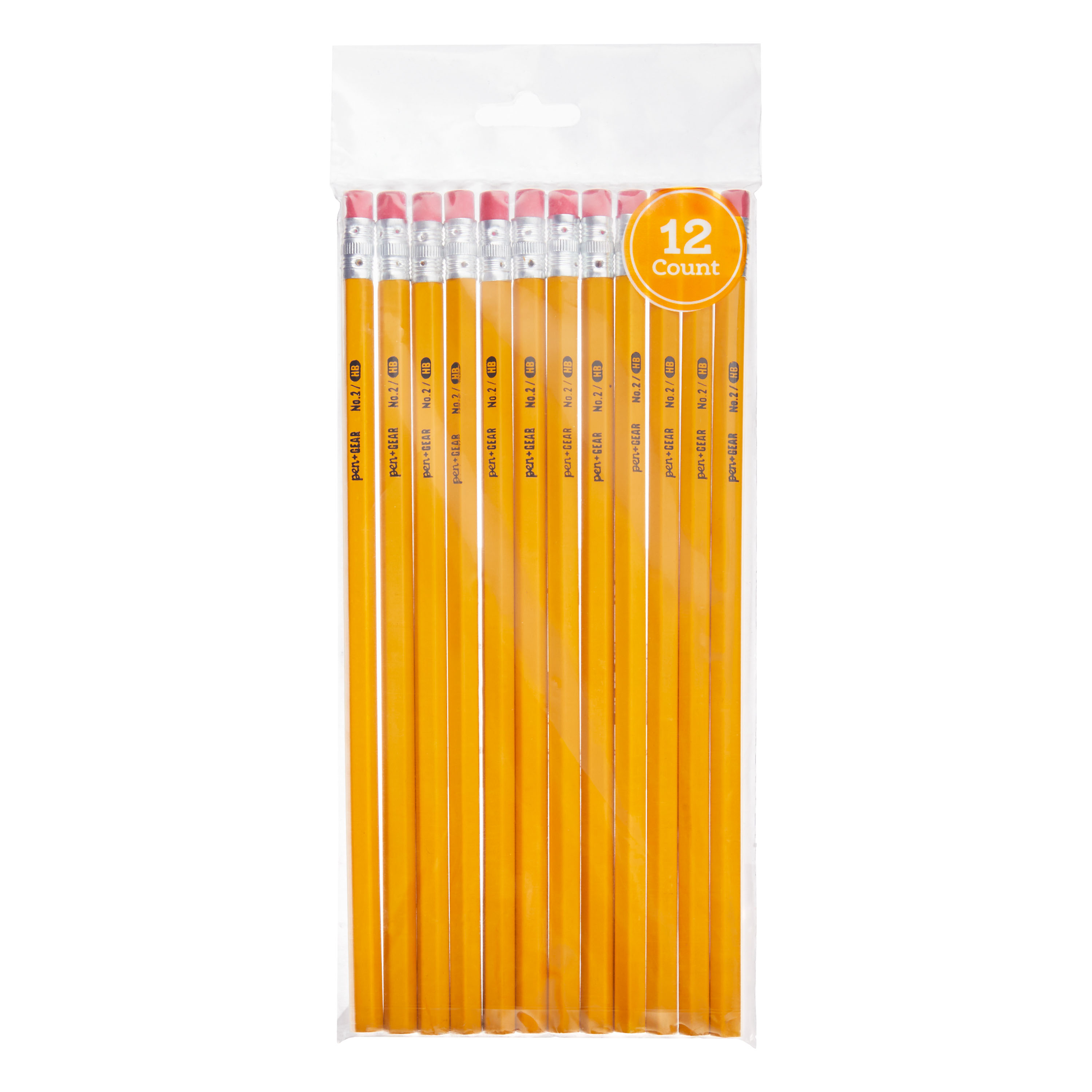 Pen+Gear No. 2 Wood Pencils, Unsharpened, 12 Count - image 1 of 6