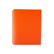 Pen+Gear 2-Pocket Poly Folder, Orange