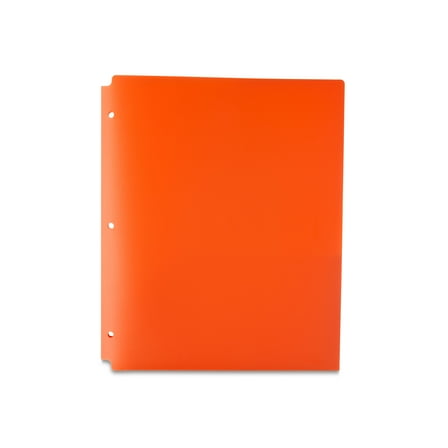 Pen+Gear 2-Pocket Poly Folder, Orange