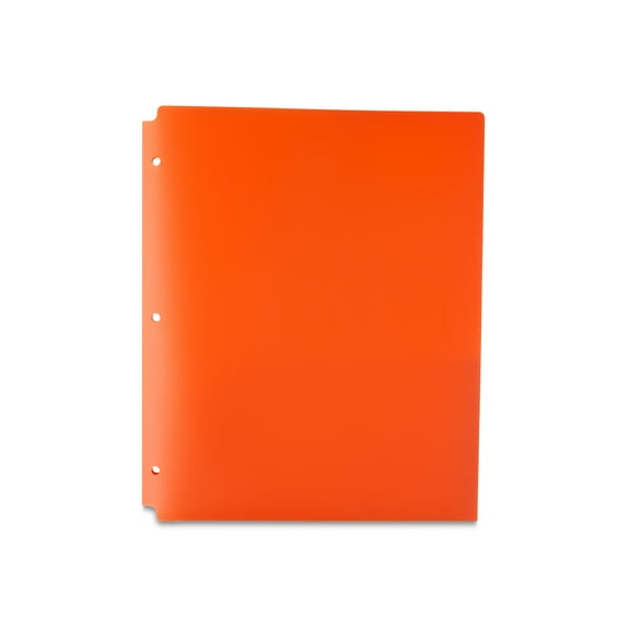 Pen+Gear 2-Pocket Poly Folder, Orange