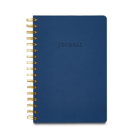 Pen+Gear Navy Hardcover Spiral Journal for All Ages, 240 Ruled Pages