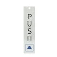 thumbnail image 1 of Pen+Gear PUSH Door Sign, 2x8" - Silver, Clear Text & Symbol, Made from Tear-Resistant Mylar, 1 of 10