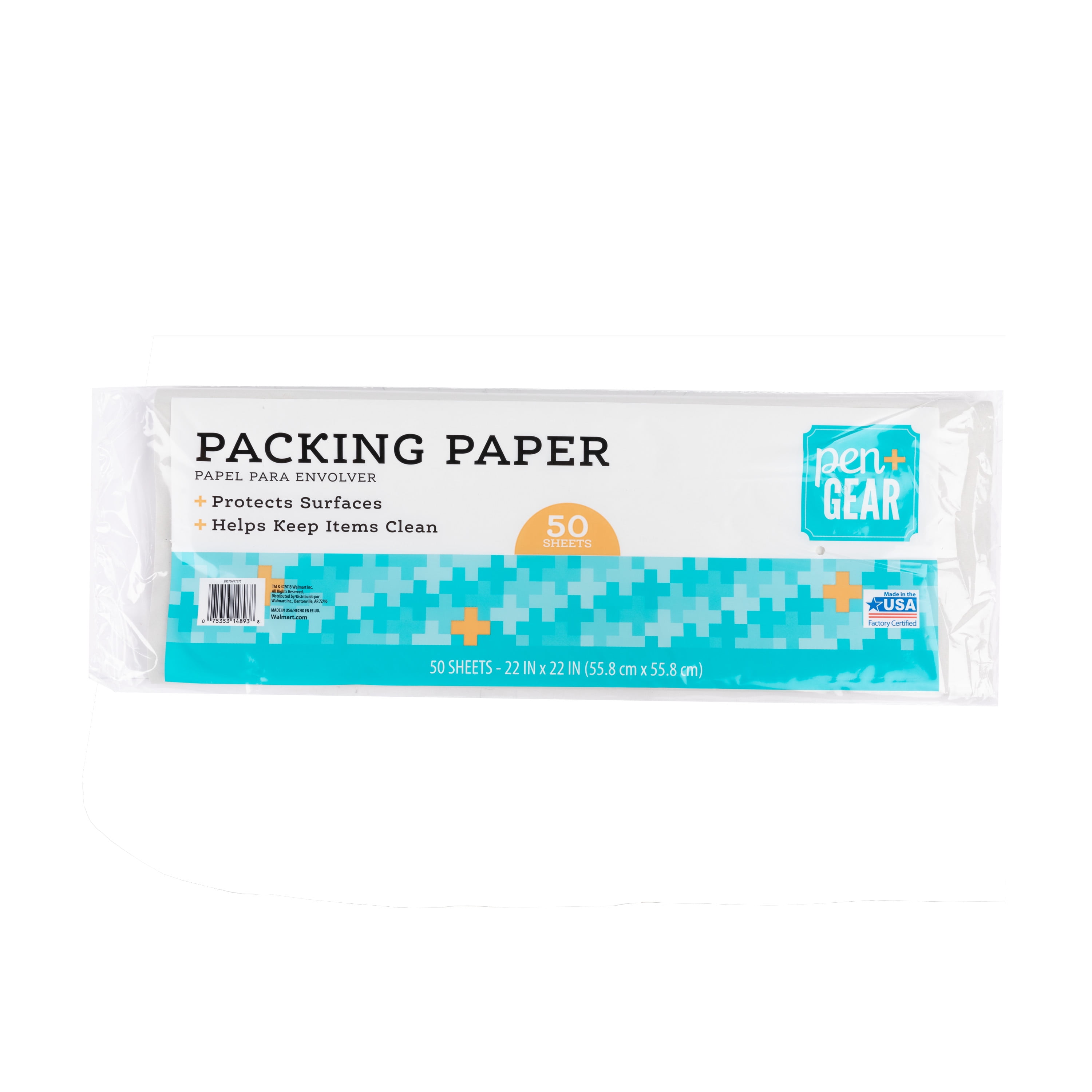 Pen+Gear 22 in. x 22 in. White Packing Paper for Moving & Shipping, 50  Sheets