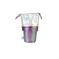 thumbnail image 1 of Pen+Gear Pen+Gear Confetti Telescopic Zippered Pencil Pouch, Purple, 1 of 6