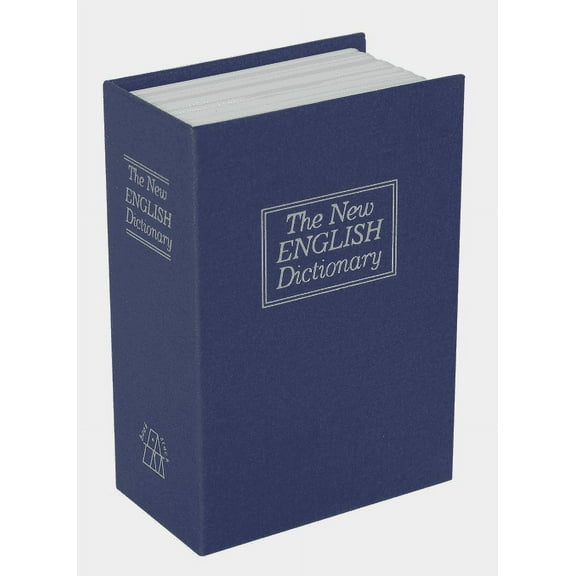 Pen+Gear Personal Book Safe with Fabric Cover, Steel Walls, Combination Dial Lock, Blue RW801A