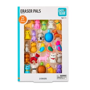Borradores Pen+Gear Eraser Pals, mascotas, 25 unidades