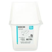 Pen+Gear Book Bin, Desktop Organizer, Clear, 1-Pack