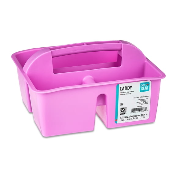 Pen+Gear Plastic Caddy, Desktop Craft and Hobby Organizer, Violet Glow, 8-Pack