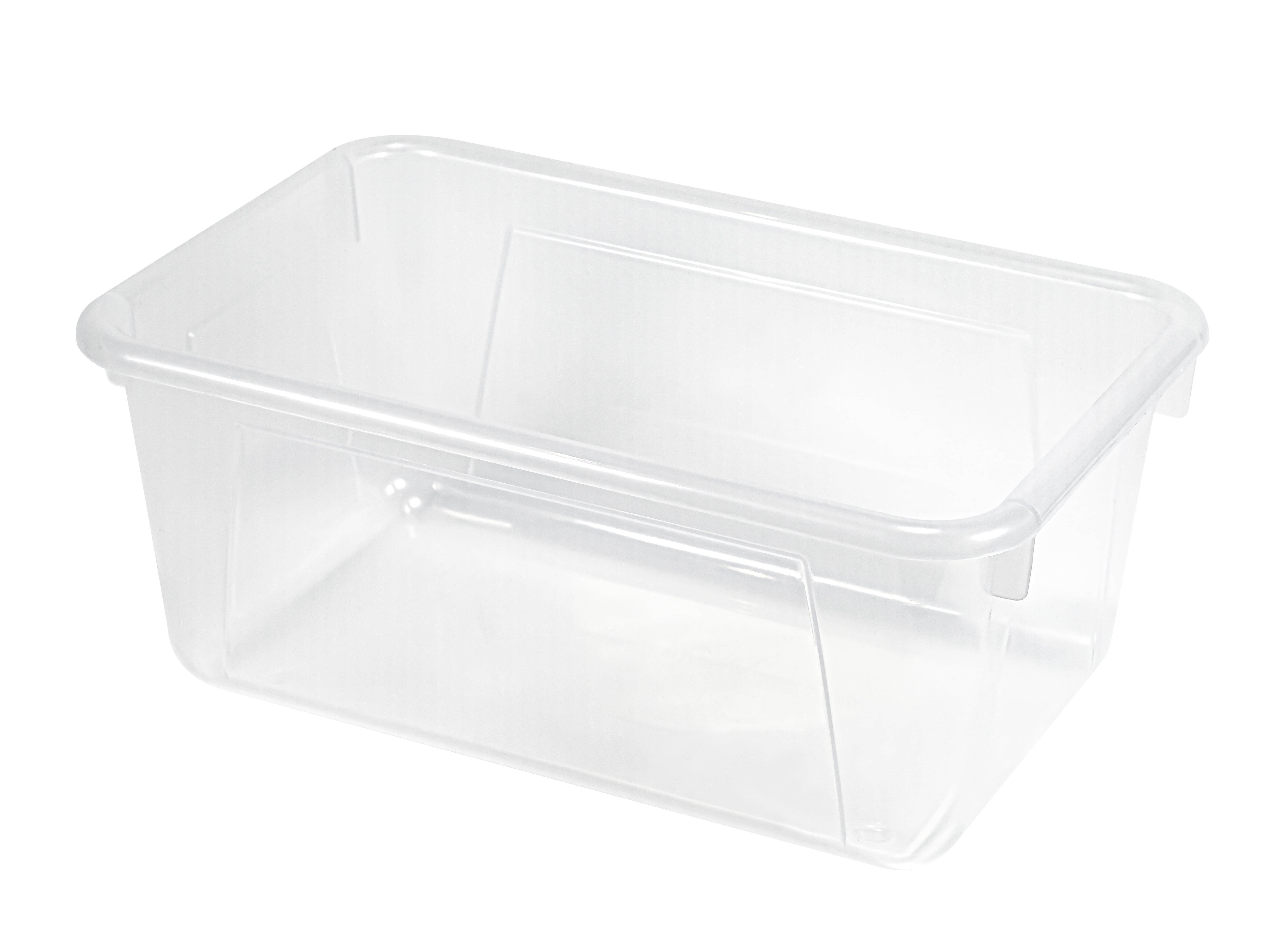 Pen+Gear Plastic Cubby Bin, Desktop Supply Organizer, Tint Clear