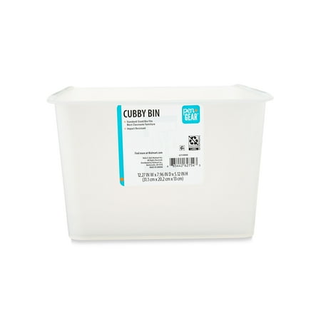 Pen+Gear Cubby Bin, 12.27 x 7.96 x 5.12 in, Clear