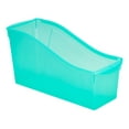 thumbnail image 1 of Pen+Gear Plastic Desktop Book Organzer Bin, Clear Green, 1 of 11