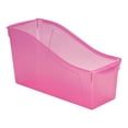 thumbnail image 1 of Pen + Gear Plastic Desktop Book Organzer Bin, Clear Pink, 1 of 11