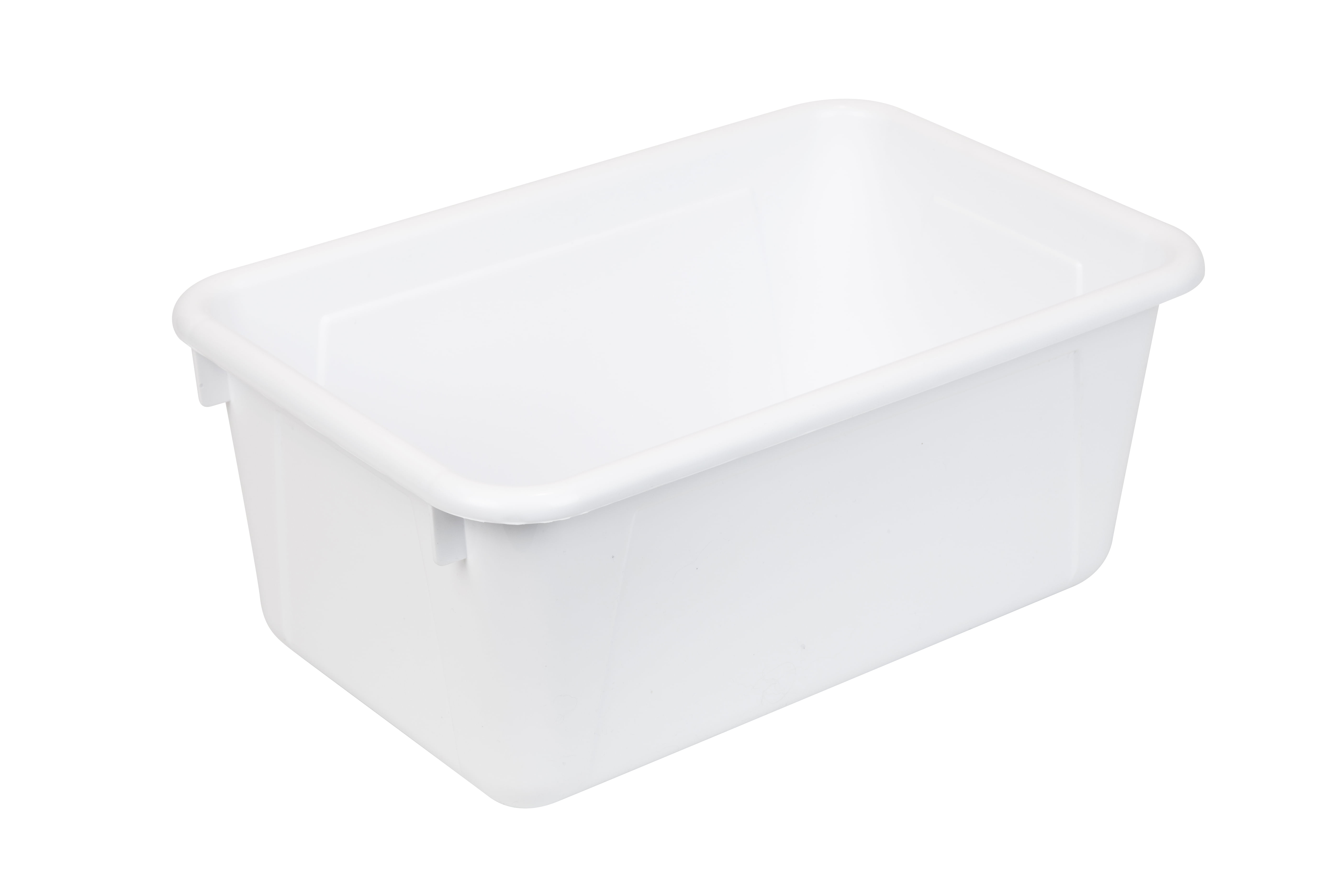 Pen+Gear Plastic File Organizer Cubby Bin, Arctic White