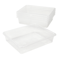 thumbnail image 1 of Pen+Gear Plastic Letter Tray, Letter Size Paper Sorter, Clear, 5-Pack, 1 of 8