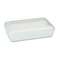 thumbnail image 1 of Pen+Gear Lightweight Plastic Pencil Box with Snap-on Lid, Clear with Confetti Glitter, 1-Pack, 1 of 7