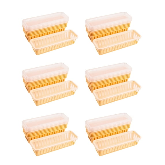 Pen+Gear Plastic Pencil Tray, Desktop Organizer, Icy Peach, Set of 6, 6-Pack, New