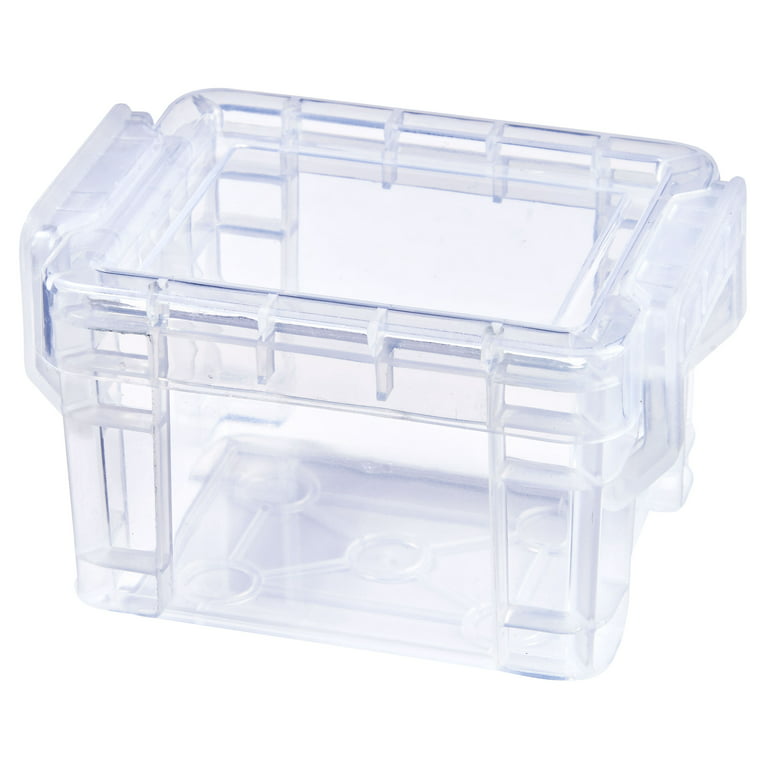 Pen + Gear Plastic Pixie Box, Clear Storage Box,Desktop Organizer 