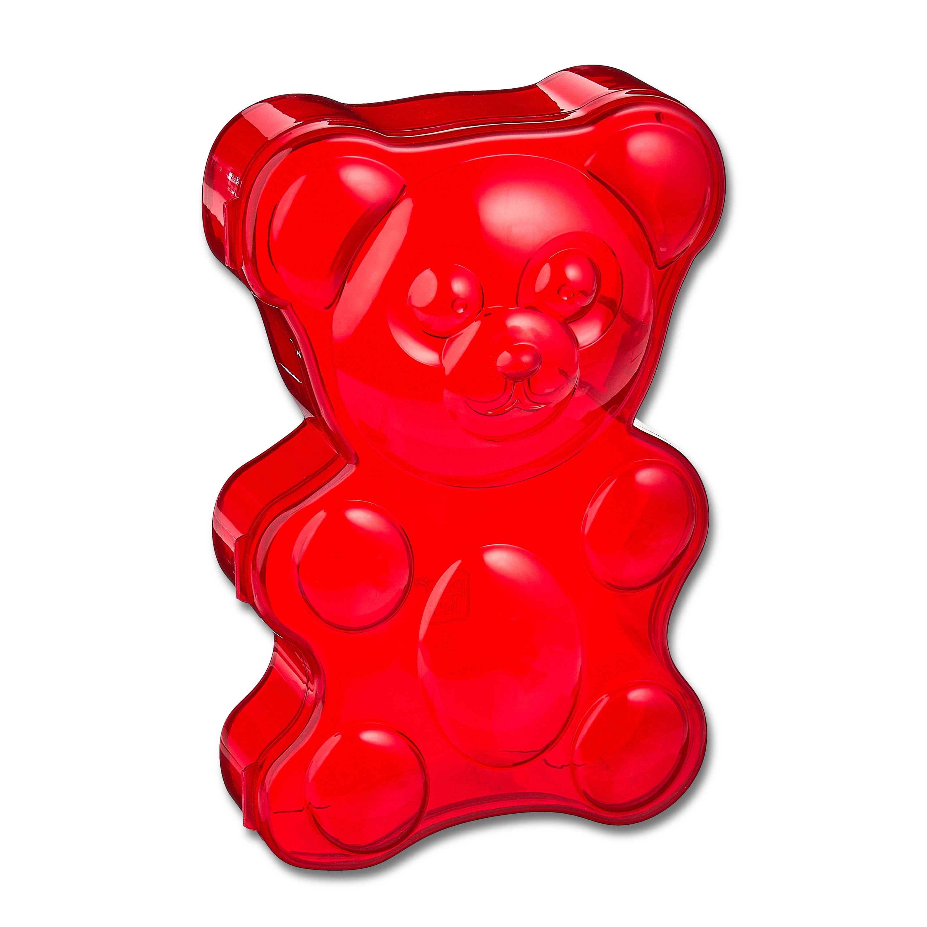 Pen+Gear Plastic Bear Pencil Box, Red Color for Elementary School