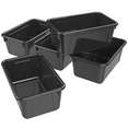 thumbnail image 1 of Pen+Gear Plastic Small Cubby Bin, Craft and Hobby Storage, Black, 5-Pack, 1 of 10