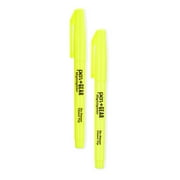 Pen+Gear Pocket Highlighter, Chisel Tip, Yellow, 2 Count