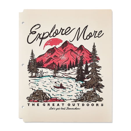 Pen+Gear 2-Pocket Poly Folder, 9.4" x 11.4", Explore More