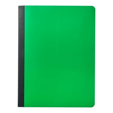 Pen+Gear Composition Book, Wide Ruled, 7.5"x 9.75", Poly Cover, Green, 80 Sheets