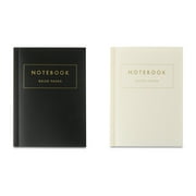 Pen+Gear Poly Notebooks, Black & White, 5.75 in x 4.2 in, 80 Ruled Pages Each, 2 Count