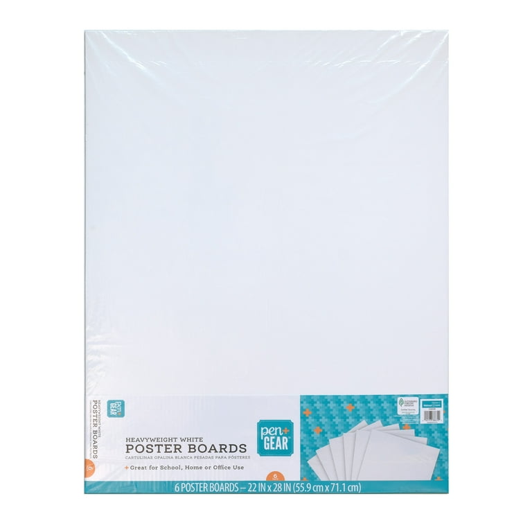 BAZIC White Poster Board 11 X 14, For School Craft, (5/Pack), 1-Pack 