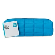 Pen+Gear Puffer Pencil Pouch , Blue , 2.4” x 8” x 2.4”