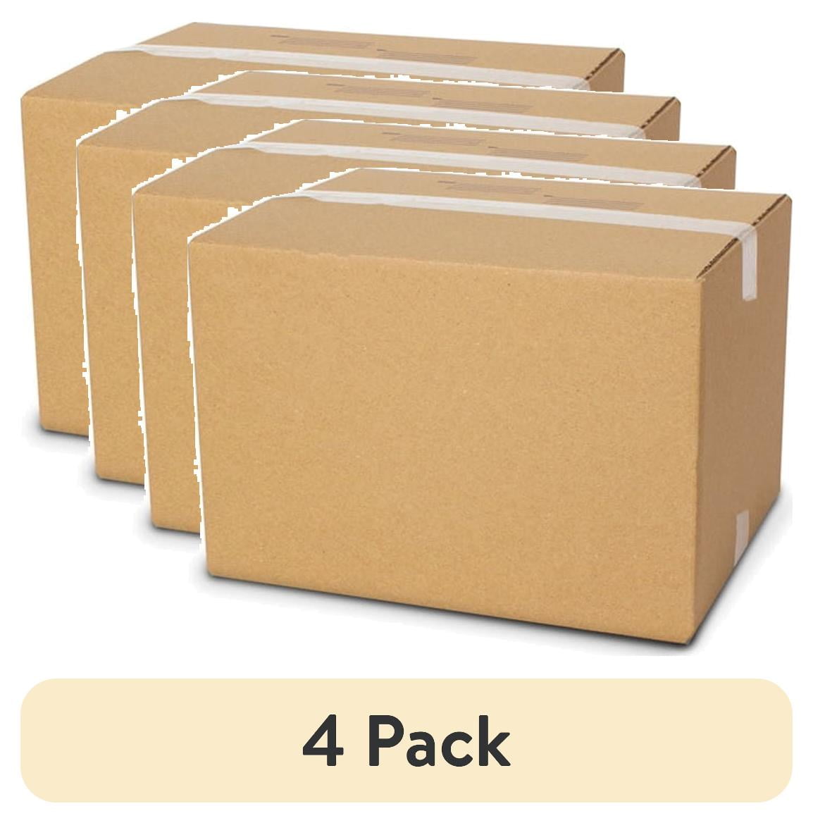 (4 pack) Pen+Gear Recycled Shipping Boxes, 15L x 12W x 10H, Kraft ...