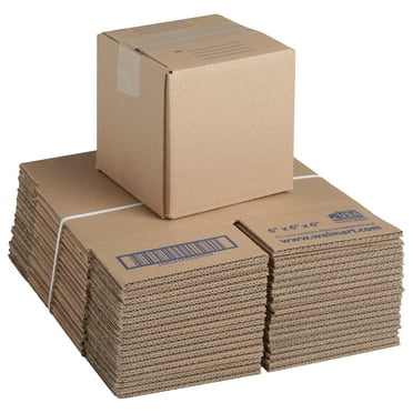Pen+Gear Recycled Shipping Boxes, 6 in. L x 6 in. W x 6 in. H, 30-Count