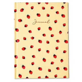 Pen+Gear Red Strawberry Journal, 6" x 8.5", 200 Ruled Pages
