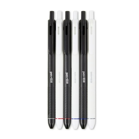 Pen+Gear Retractable Gel Pens, 0.7 mm, Assorted Colors, 6 Count