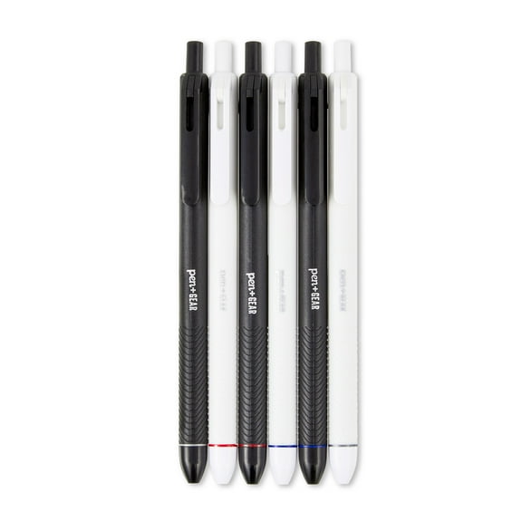 Pen+Gear Retractable Gel Pens, 0.7 mm, Assorted Colors, 6 Count