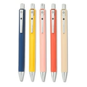 Pen+Gear Retractable Gel Pens, 0.7 mm, Black Ink, 5 Count