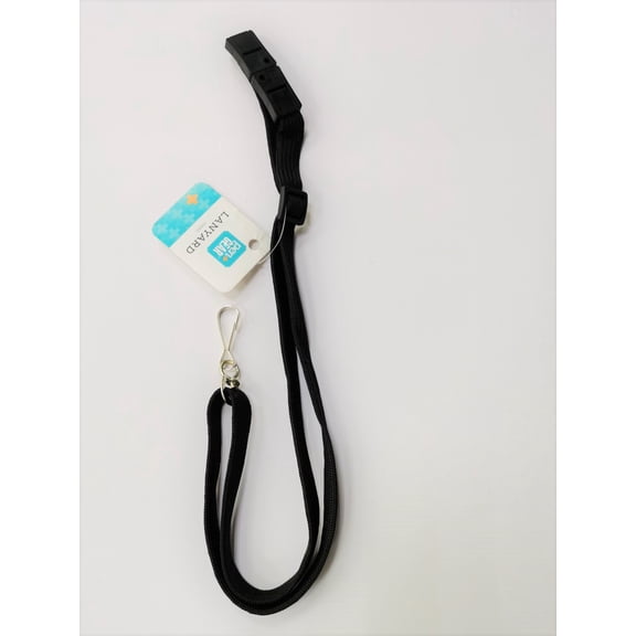 Pen + Gear Safety Lanyard, with J Hook, 1 Count, Black