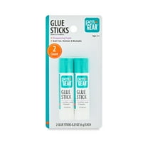 Pen+Gear School Glue Sticks, Washable/Disappearing Purple, 0.21 oz 2 Count, Dry Time 3 Min