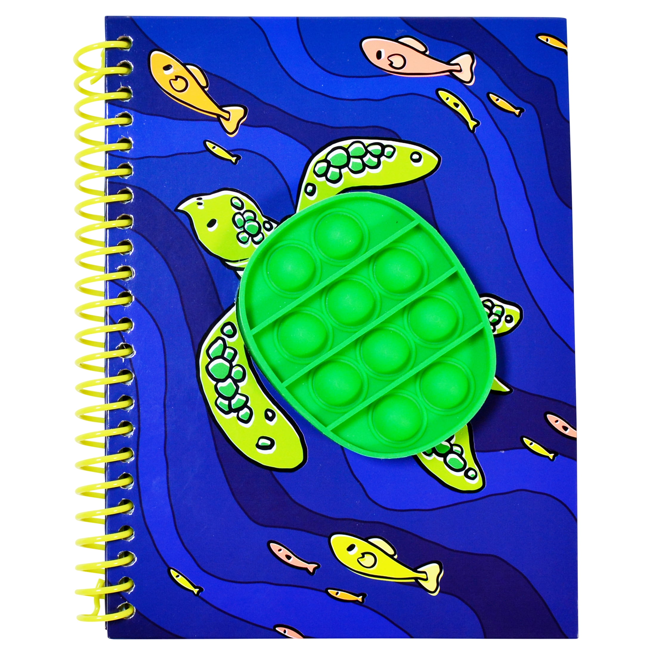 Pen + Gear Sea Turtle Bubble Pop Fidget Journal - 120 Lined Paper Pages ...