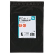 Pen+Gear Self-Seal Poly Flexible Mailer, #2 (8.5 in. x 11 in.), Black, 25-Count