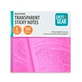 thumbnail image 1 of Pen+Gear Semi-Transparent Sticky Notes, 3" x 3", Multicolor, 6 Pads, 1 of 7