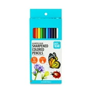Pen+Gear Sharpened Colored Pencils, 12 Count, Assorted Colors, Great for All Ages