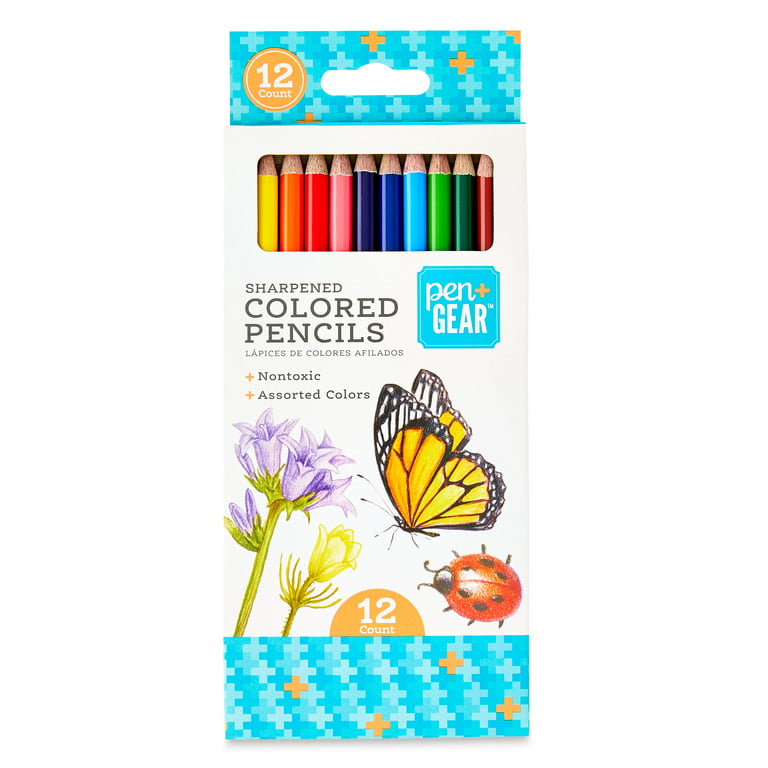 Pen+Gear Sharpened Colored Pencils, 12 Count 